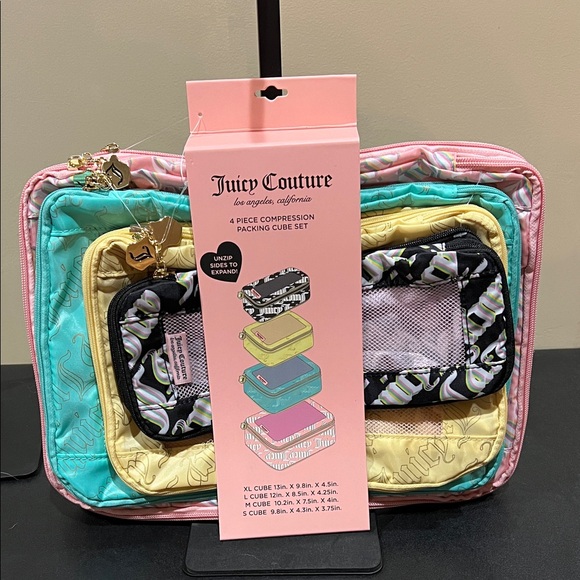 Juicy Couture | Multi-Colored Packing Cube Set (4) - Picture 1 of 9